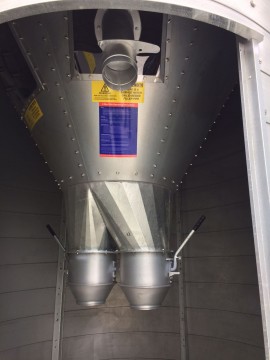 V-MAC 35 Tonne Split Enclosed Silo