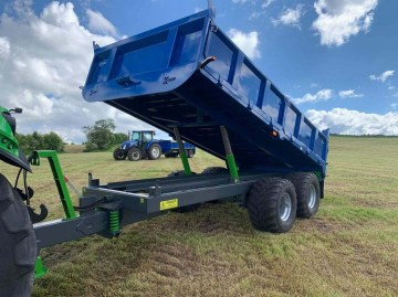 K-Quip 12T Dropside Tipping Trailer
