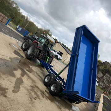 K-Quip 8T Dropside Tipping Trailer