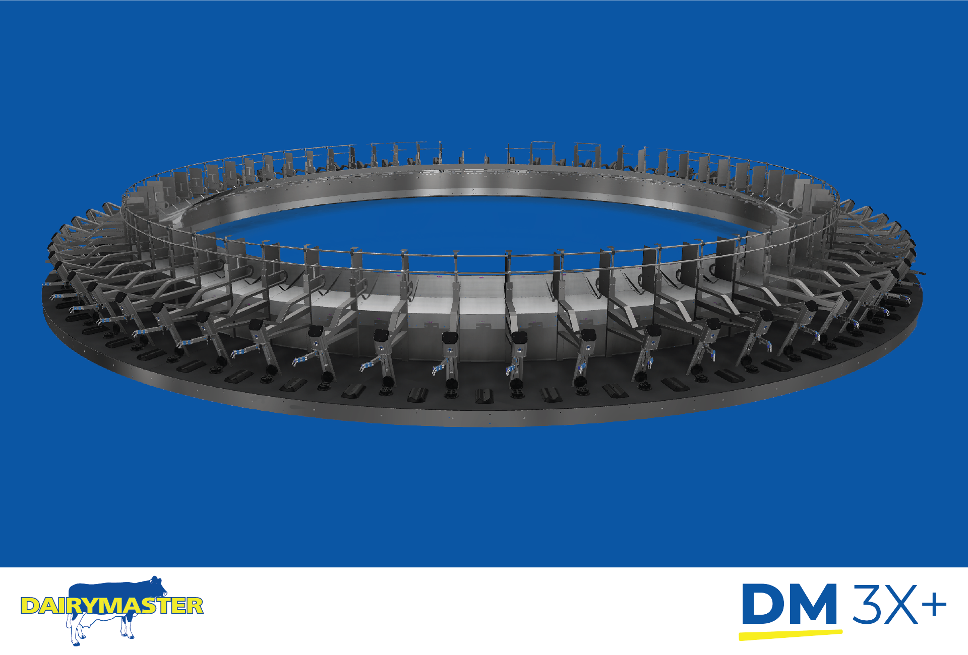 Dairymaster’s new DM3X+ rotary milking parlour - premium parlour performance with sleek design!