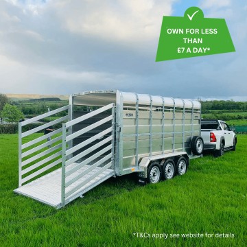 M-Tec 14x6ft Tri Axle Livestock Trailer