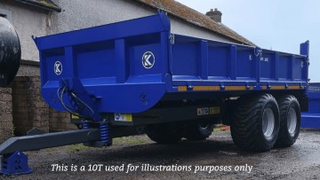 Kenwell Engineering 12T Dropside Tipping Trailer