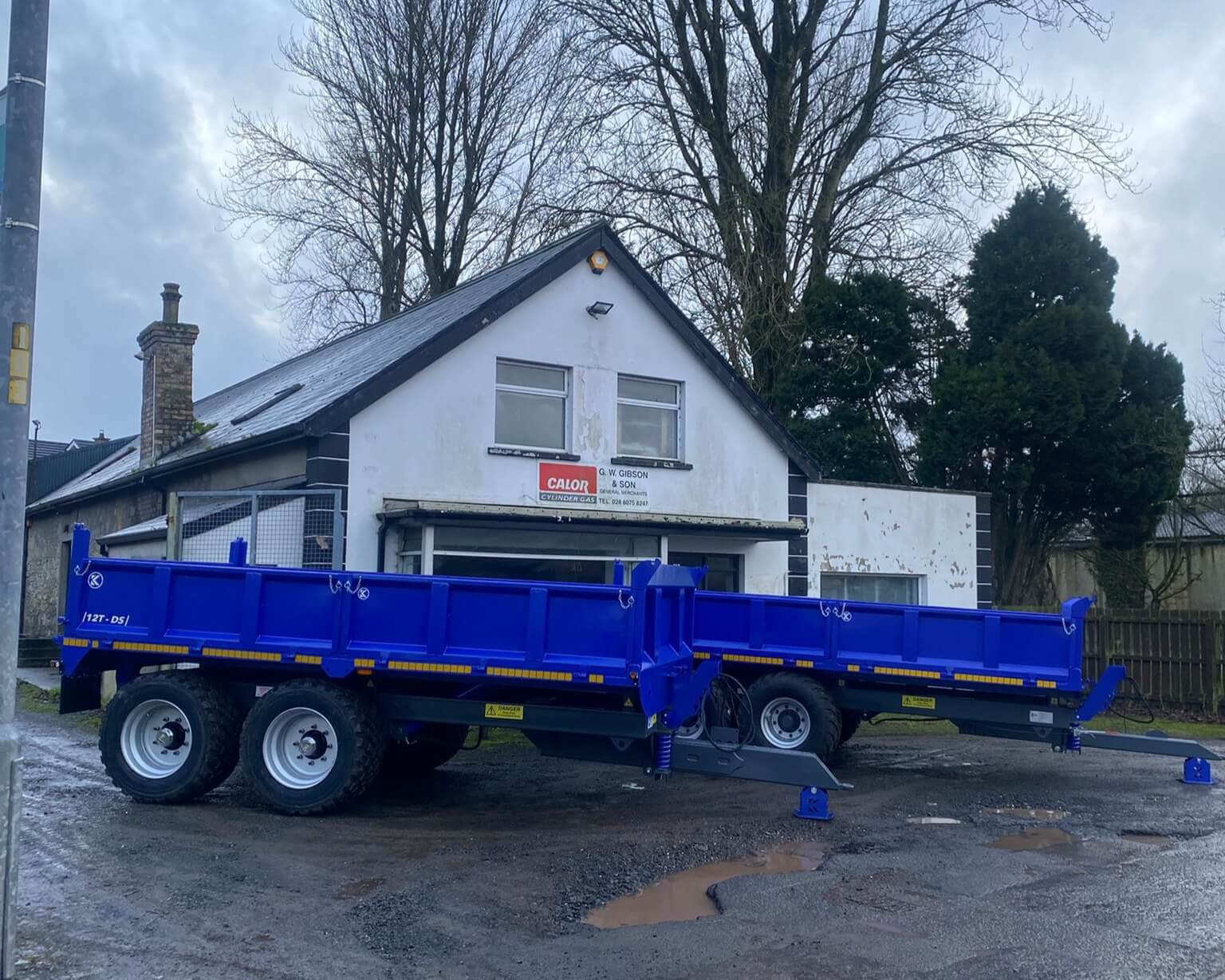 Kenwell Engineering 12T Dropside Tipping Trailer