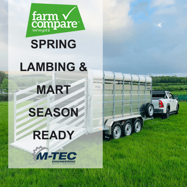 M-TEC Tri-Axle Livestock Trailers | 12FT & 14FT for Spring Lambing & Mart Season