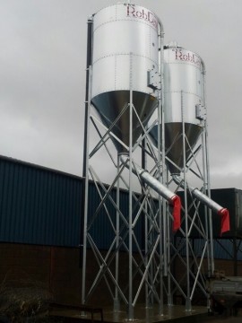 RobLew 12 Tonne Single Side Discharge to Diet Feeder Silo