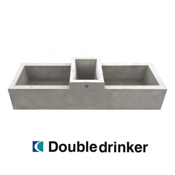 Creagh Concrete 114L Double Drinker Troughs