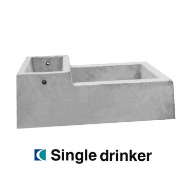 Creagh Concrete  55L Single Drinker Troughs