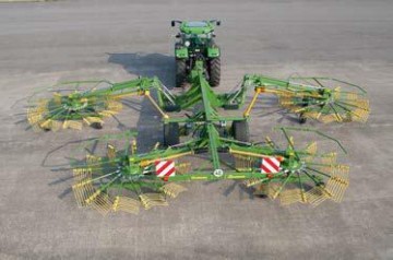 KRONE Swadro 1400 Four Rotor Centre Delivery Rake