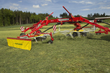 PÖTTINGER TOP 812 Twin Rotor Rake with Side Swath Placement